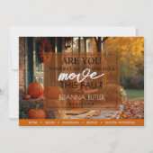 makelaar Herfst onroerend goed Briefkaart (Voorkant)