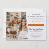 makelaar Herfst onroerend goed Briefkaart (Achterkant)