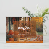 makelaar Herfst onroerend goed Briefkaart (Staand voorkant)