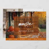 makelaar Herfst onroerend goed Briefkaart (Voorkant / Achterkant)