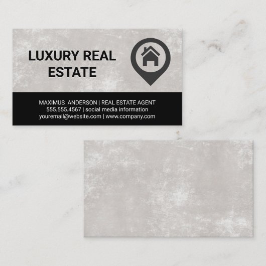 Makelaar | Home Logo Visitekaartje (Voorkant / Achterkant)