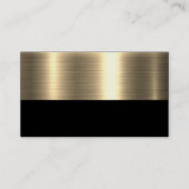 Makelaar | House Gold Logo Visitekaartje (Achterkant)