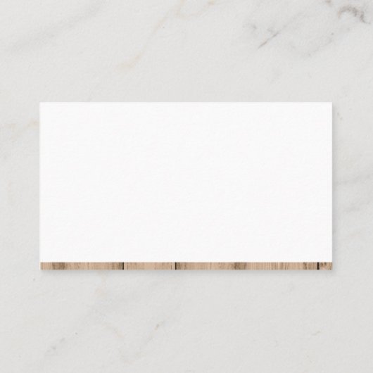 Makelaar | Houten Huis Icoon Visitekaartje (Achterkant)