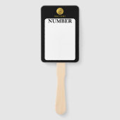 Makelaar Huis Bieden Veiling Paddle Handwaaier (Voorkant)