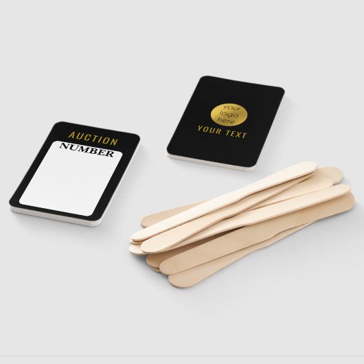 Makelaar Huis Bieden Veiling Paddle Handwaaier (Niet-gemonteerd)