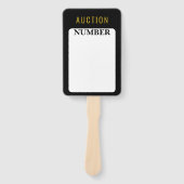 Makelaar Huis Bieden Veiling Paddle Handwaaier (Voorkant)