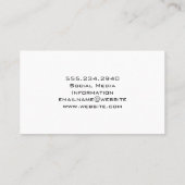 makelaar | huisdak | zwart leder visitekaartje (Achterkant)