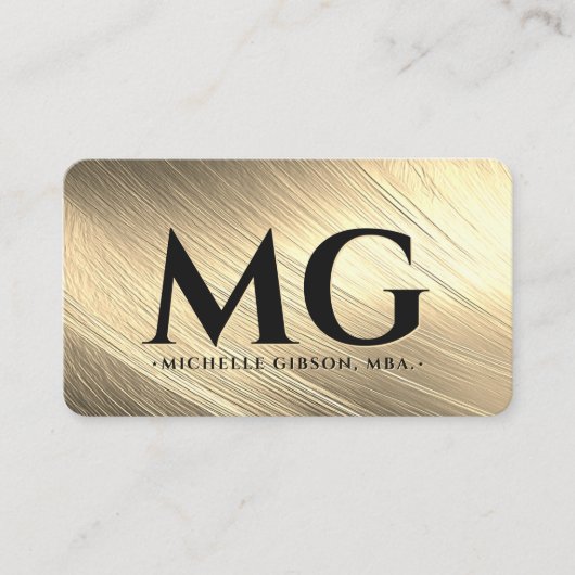 Makelaar Hypotheek Elegant Zwart Goud Marketing Visitekaartje (Voorkant)