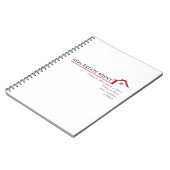 Makelaar iemand die een handje helpt notitieboek (Linkerzijde)