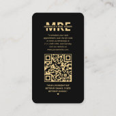 Makelaar IG Elegant Zwart Modern Vastgoedmakelaar Visitekaartje (Achterkant)