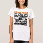 Makelaar Ik probeer dingen grappig te zeggen T-shirt (Voorkant)