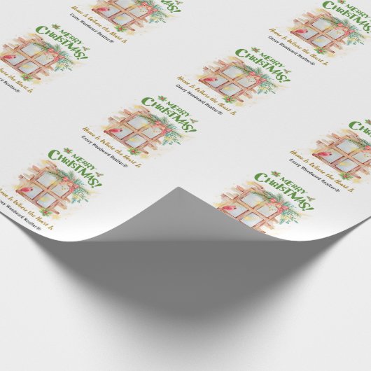 makelaar in kerstmis | Thuis is waar het hart is Cadeaupapier (Hoek)