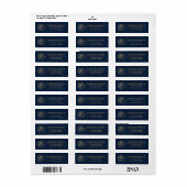Makelaar in onroerend goed | Aangepast logo vastgo Etiket (Full Sheet)
