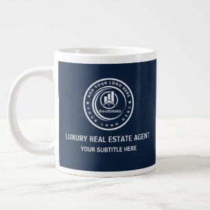 Makelaar in onroerend goed Aangepast logo voor m Grote Koffiekop