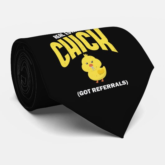 makelaar in onroerend goed cichens bezetting gift stropdas (Opgerold)