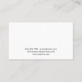 makelaar in onroerend goed | City Skyline Visitekaartje (Achterkant)