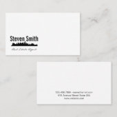 makelaar in onroerend goed | City Skyline Visitekaartje (Voorkant / Achterkant)