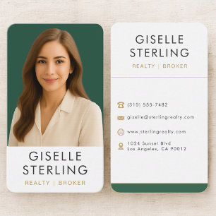 Makelaar in onroerend goed Emerald Green Gold Visitekaartje