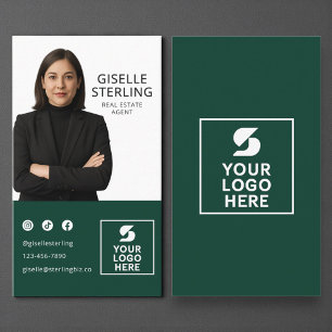 Makelaar in onroerend goed Forest Green Foto Logo Visitekaartje