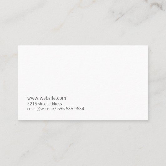 makelaar in onroerend goed | Handtekening Realtor Visitekaartje (Achterkant)