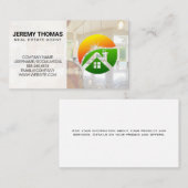 makelaar in onroerend goed | keuken | Moderne make Visitekaartje (Voorkant / Achterkant)