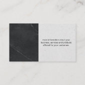 makelaar in onroerend goed | marmeren luxe visitekaartje (Achterkant)