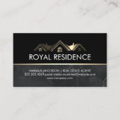 makelaar in onroerend goed | metaalgoud visitekaartje (Voorkant)