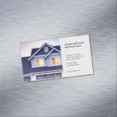makelaar in onroerend goed | Onroerende goederen e Magnetisch Visitekaartje (Voorbeeld)