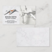 makelaar in onroerend goed | Sleutels | Woningen Visitekaartje (Voorkant / Achterkant)