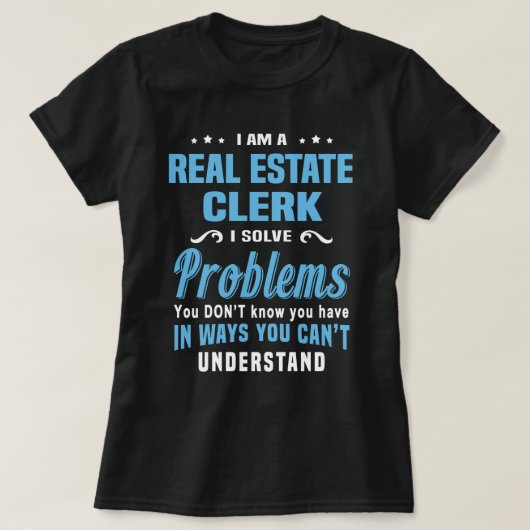 makelaar in onroerend goed t-shirt (Design voorkant)
