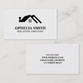 makelaar in onroerend goed | Tegels van witte baks Visitekaartje (Voorkant / Achterkant)