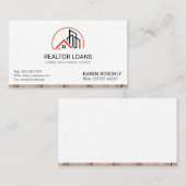 makelaar in onroerend goed | Thuispictogram van ho Visitekaartje (Voorkant / Achterkant)