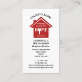 makelaar in onroerend goed visitekaartje (Voorkant)