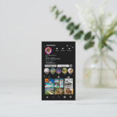 Makelaar Instagram Vastgoedmakelaar Grijze QR-code Visitekaartje (Staand voorkant)