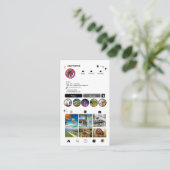 Makelaar Instagram Vastgoedmakelaar Witte QR-code Visitekaartje (Staand voorkant)