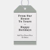 Makelaar Kerstmis Cadeaulabel (Achterkant)