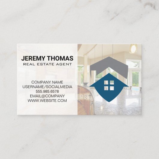 Makelaar | Keuken | Realtor Logo  Visitekaartje (Voorkant)