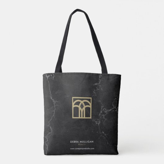Makelaar klant moderne aangepaste gift tote bag (Achterkant)