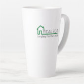 Makelaar latte mok (Rechterhoek)