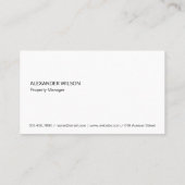 Makelaar | Lening | Investeren | Financieel Visitekaartje (Achterkant)