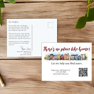 Makelaar Mailer Vastgoed Marketing Postkaart