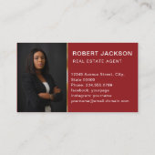 Makelaar Makelaar Luxe Gouden sleutel Visitekaartje (Achterkant)