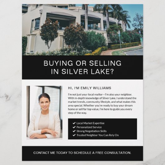 Makelaar makelaar makelaar makelaar marketing flye flyer (Voorkant)