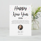 Makelaar makelaar Nieuwjaar 2026 Kalender Feestdagenkaart (Staand voorkant)