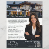 Makelaar Marketing Flyer | Moderne Vastgoedmakelaa (Voorkant)