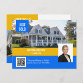 Makelaar Marketing heeft zojuist QR-code verkocht Briefkaart (Voorkant / Achterkant)