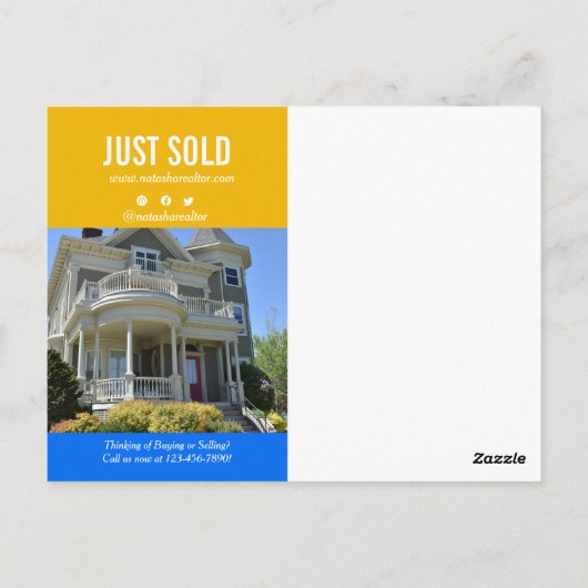 Makelaar Marketing heeft zojuist QR-code verkocht Briefkaart (Achterkant)