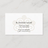 Makelaar met boomhut in roos visitekaartje (Achterkant)