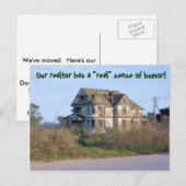 Makelaar met gevoel van Humor Adreswijziging Aankondigingskaart (Voorkant / Achterkant)