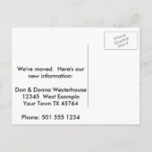 Makelaar met gevoel van Humor Adreswijziging Aankondigingskaart (Achterkant)